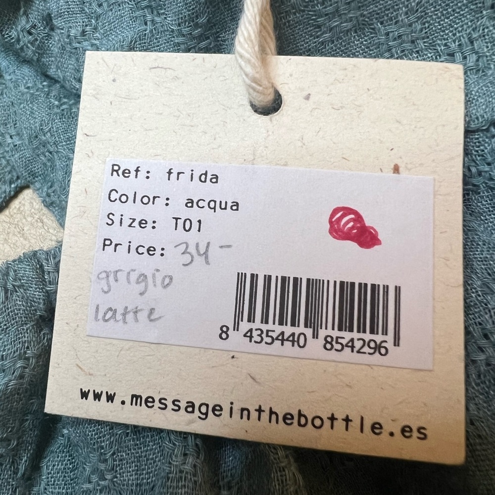 Message In The Bottle Blue Dress - Picture 5 of 5